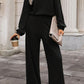 Round Neck Long Sleeve Jumpsuit