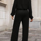 Round Neck Long Sleeve Jumpsuit