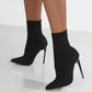 Mesh Point Toe Stiletto Boots